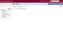 Tablet Screenshot of help.morainepark.edu